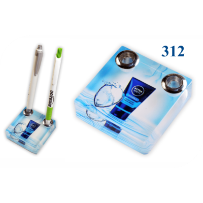 Paper Weight + Pen Stand Acrylic : Code 312