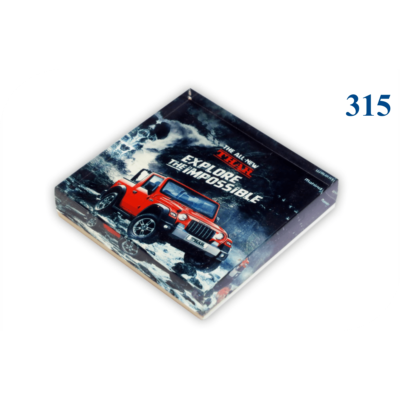 Paper Weight Square Acrylic : Code 315