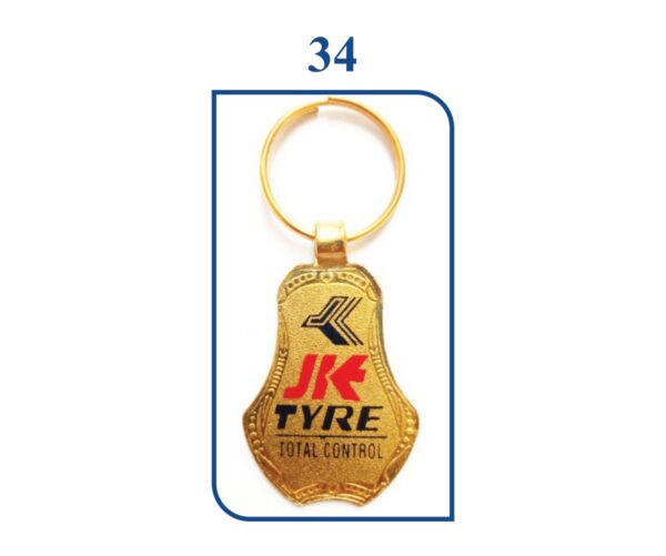 Golden Meena Printing Keyring - Code : SN 0034