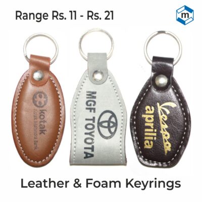 Leather & Foam Keyrings