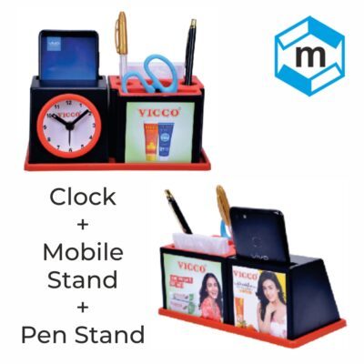 Table Clock with Pen Stand