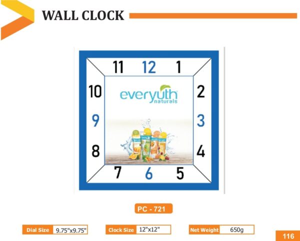 Wall Clock - Code : PC 0721