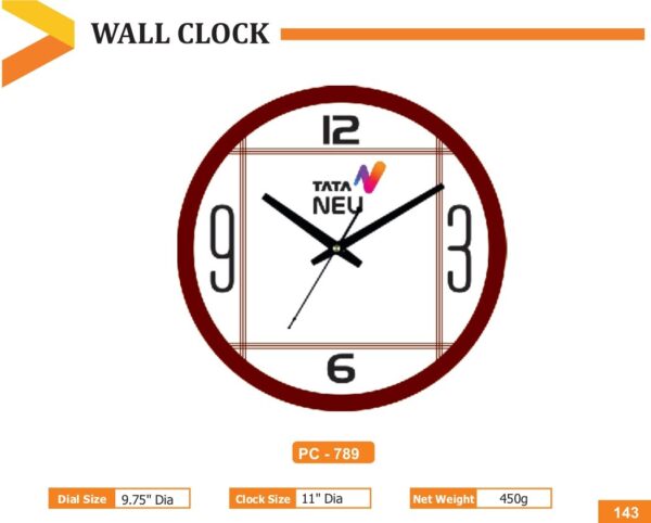 Wall Clock - Code : PC 0789