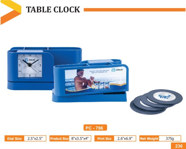 Table Clock - Code : PC 0796