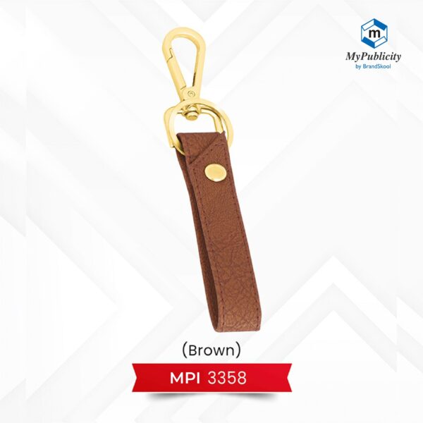 Premium Keychain Metal - Code : MPI 3358 (Brown)