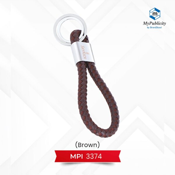 Premium Keychain Metal - Code : MPI 3374 (Brown)