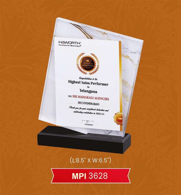 Acrylic Trophy Code : MPI 3628