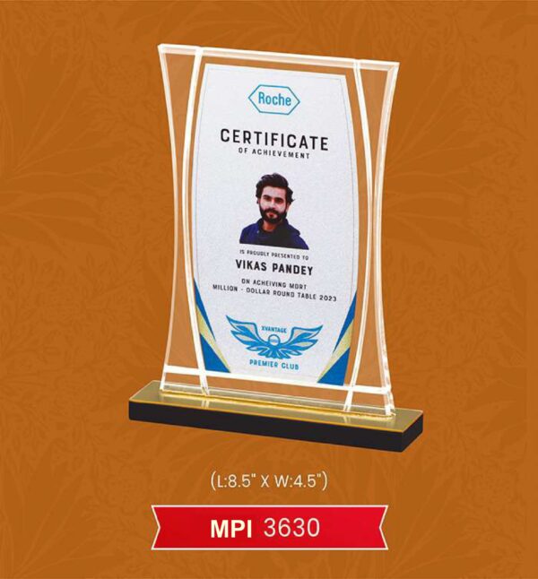 Acrylic Trophy Code : MPI 3630
