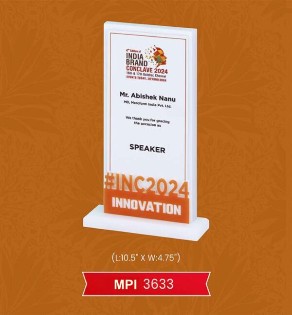 Acrylic Trophy Code : MPI 3633