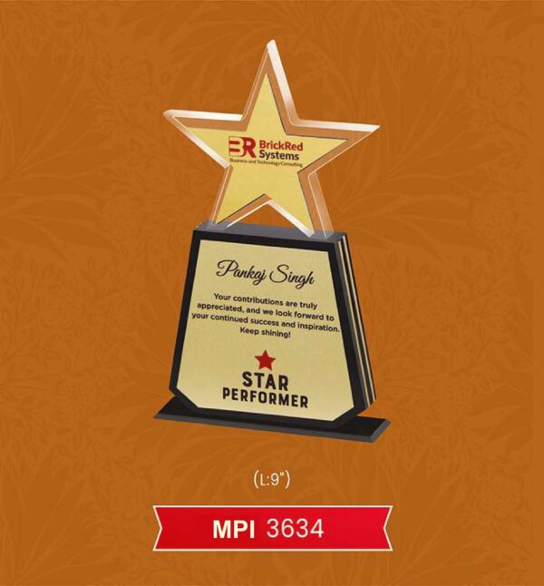 Acrylic Trophy Code : MPI 3634