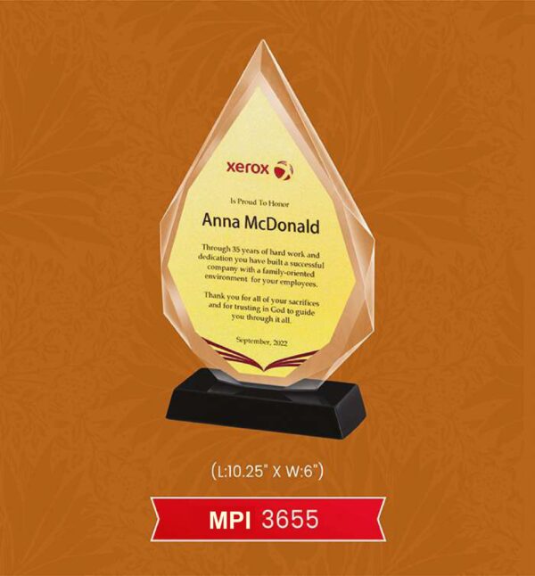 Glass Trophy Code : MPI 3655