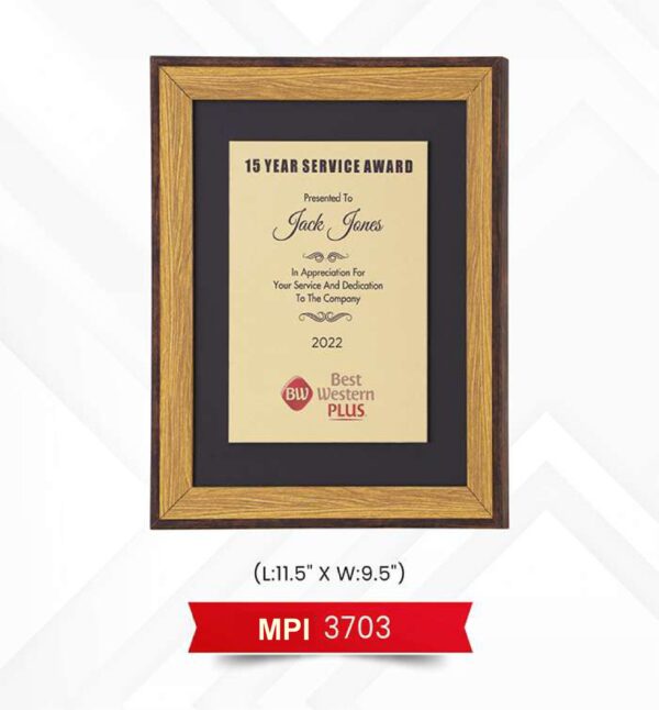 Plaque Trophy Code : MPI 3703