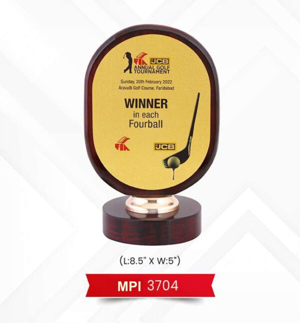 Plaque Trophy Code : MPI 3704