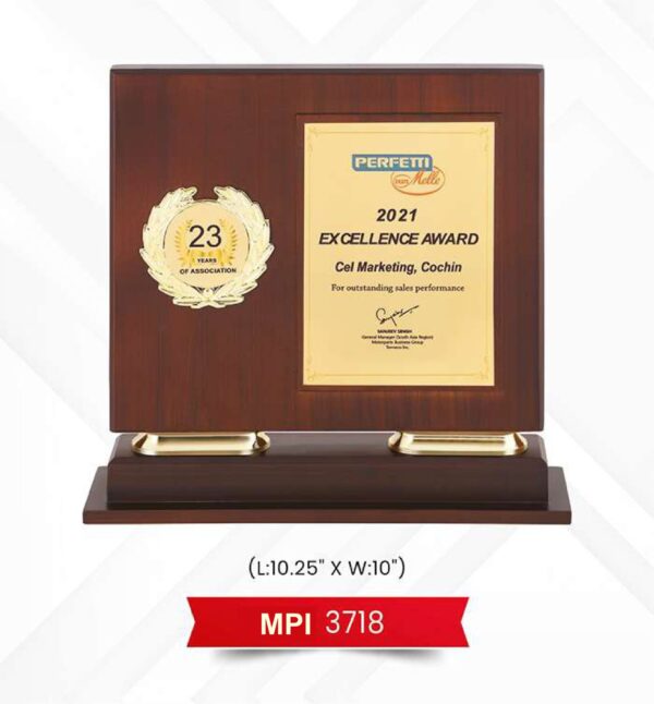 Plaque Trophy Code : MPI 3718