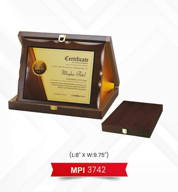 Plaque Trophy Code : MPI 3742
