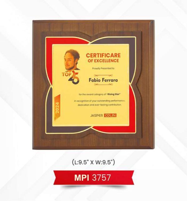 Plaque Trophy Code : MPI 3757