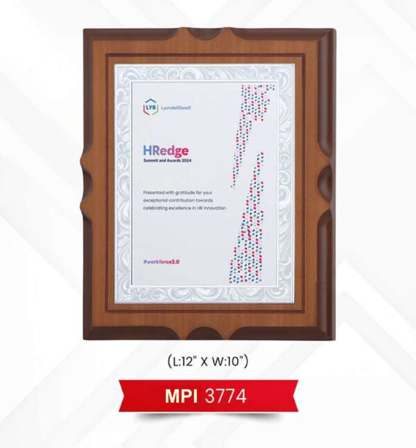 Plaque Trophy Code : MPI 3774