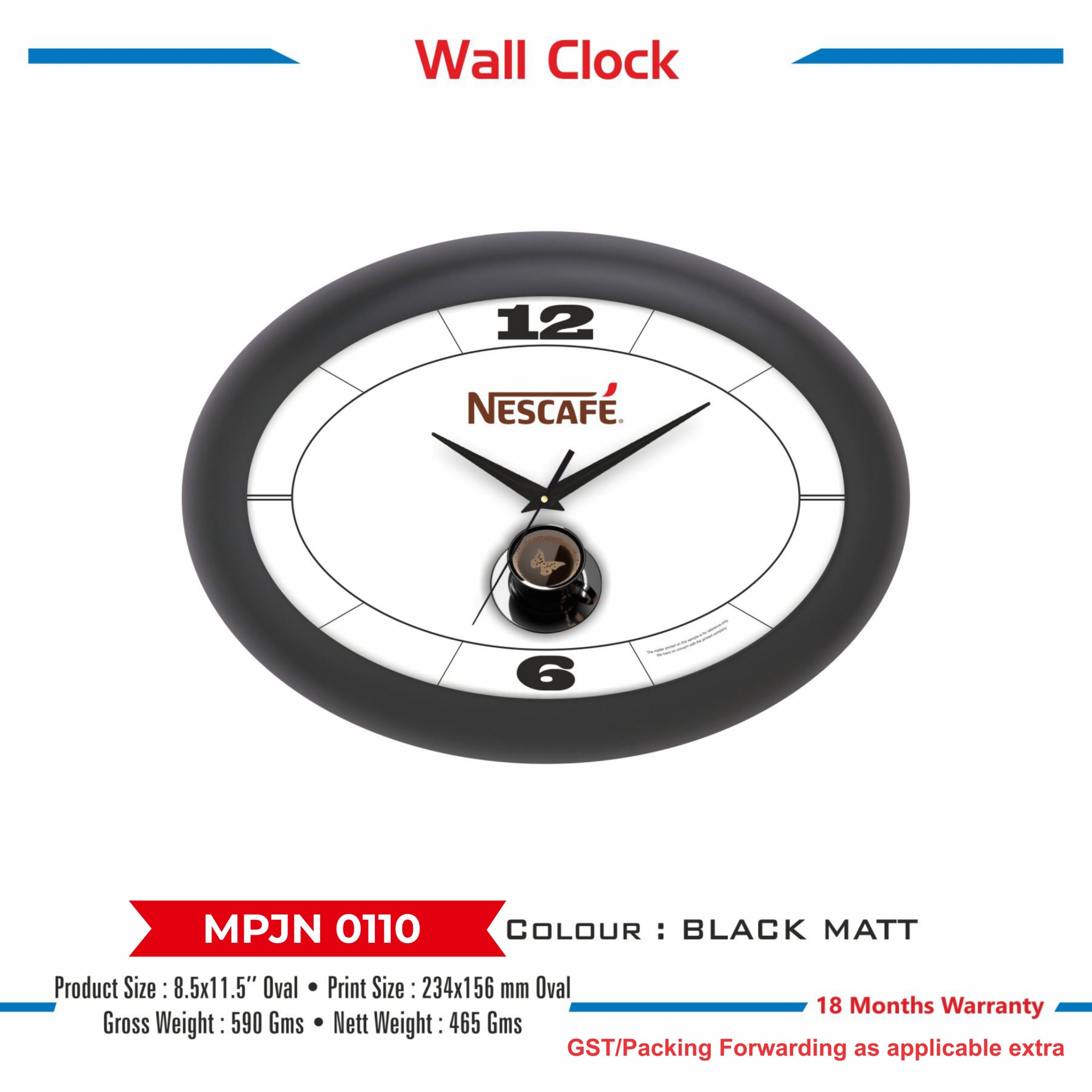 Wall Clock - Code : MPJN 0110