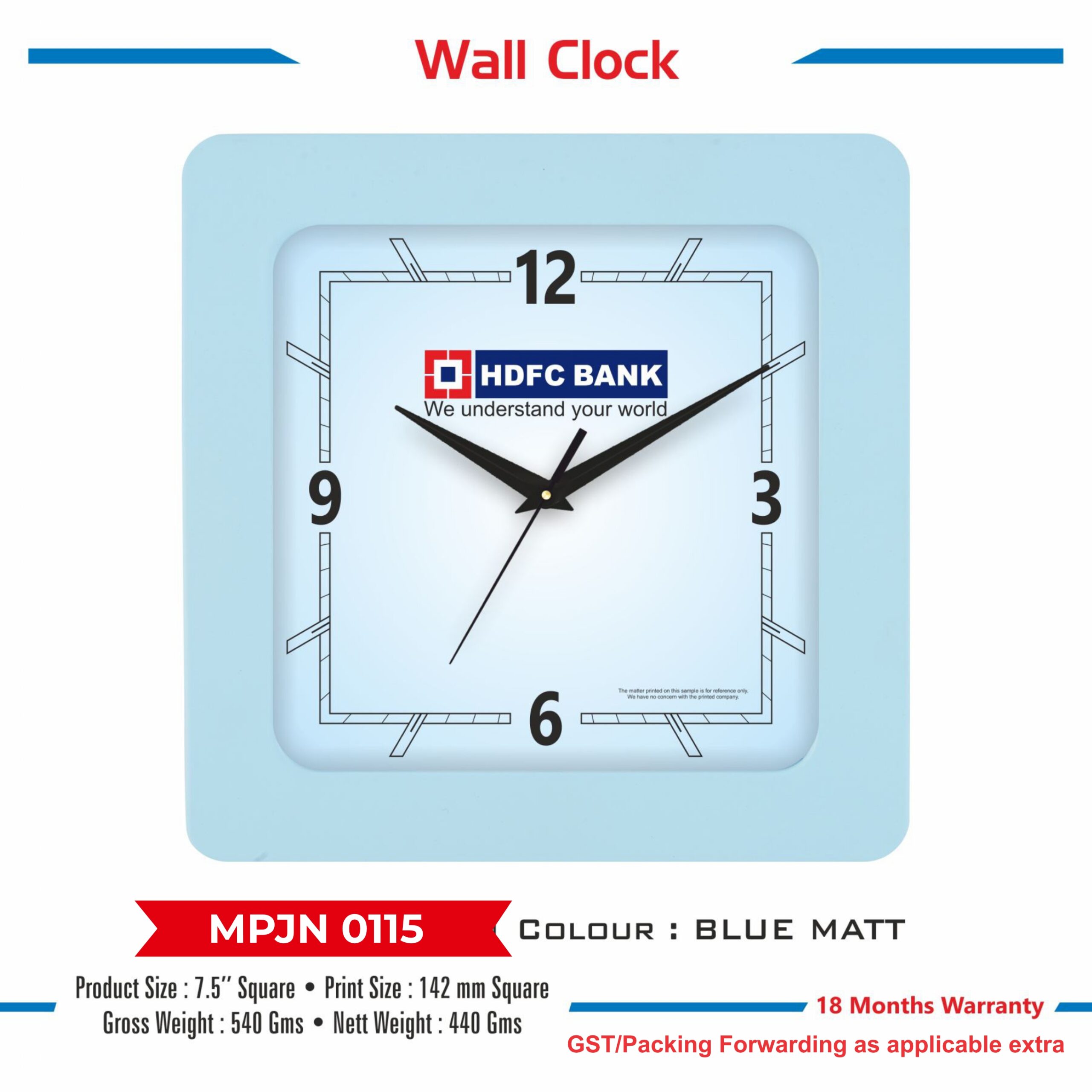 Wall Clock - Code : MPJN 0115