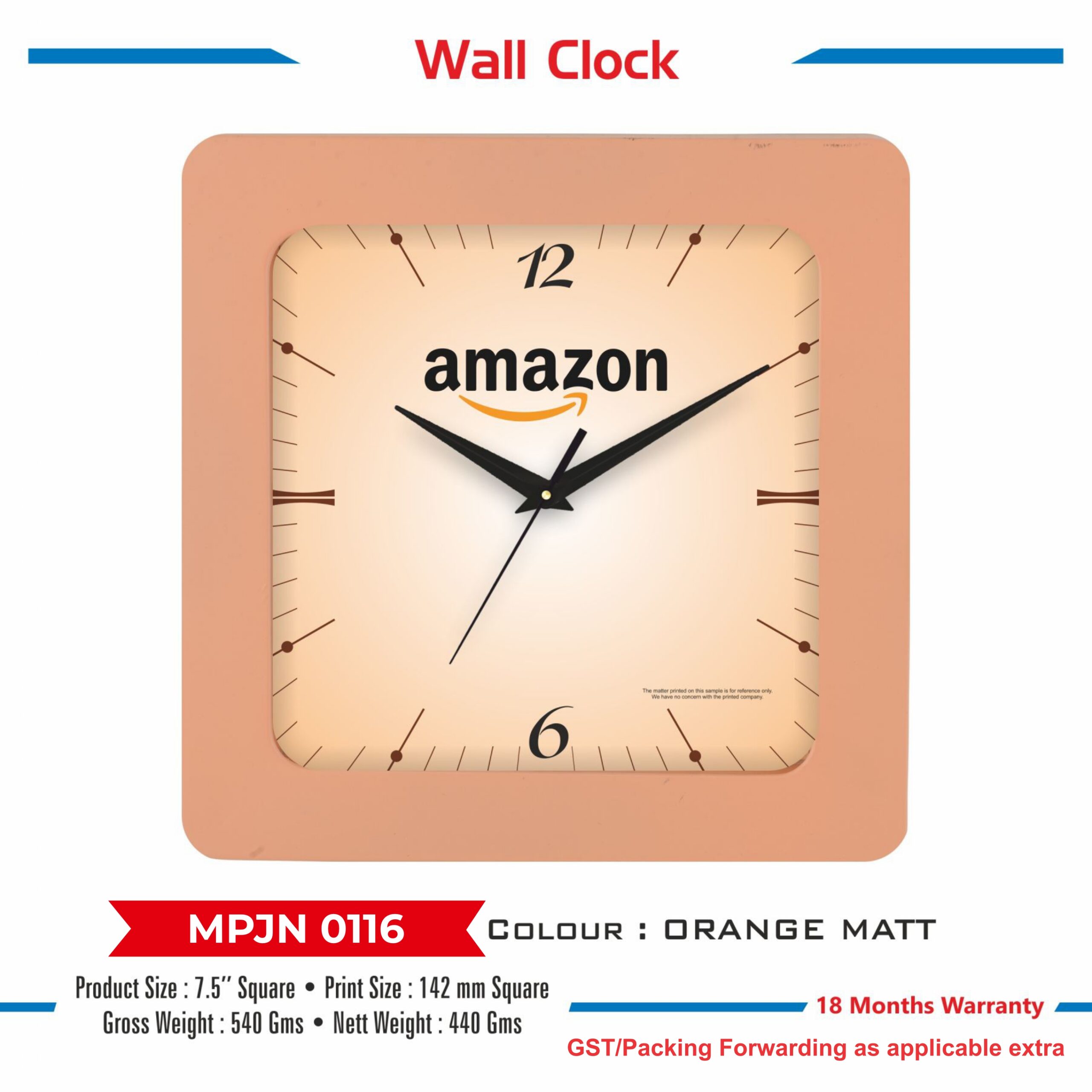 Wall Clock - Code : MPJN 0116