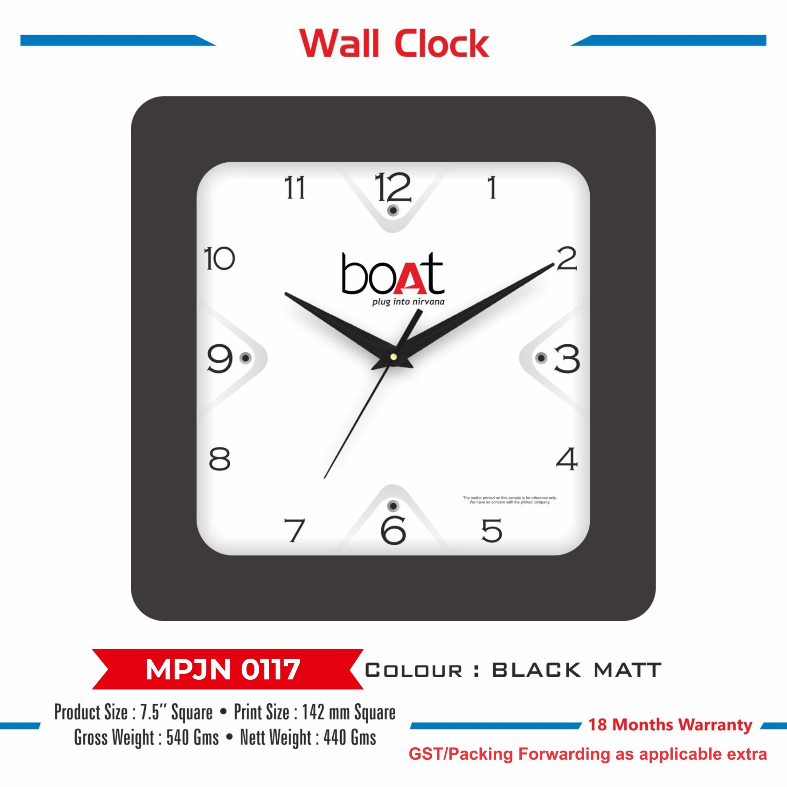 Wall Clock - Code : MPJN 0117