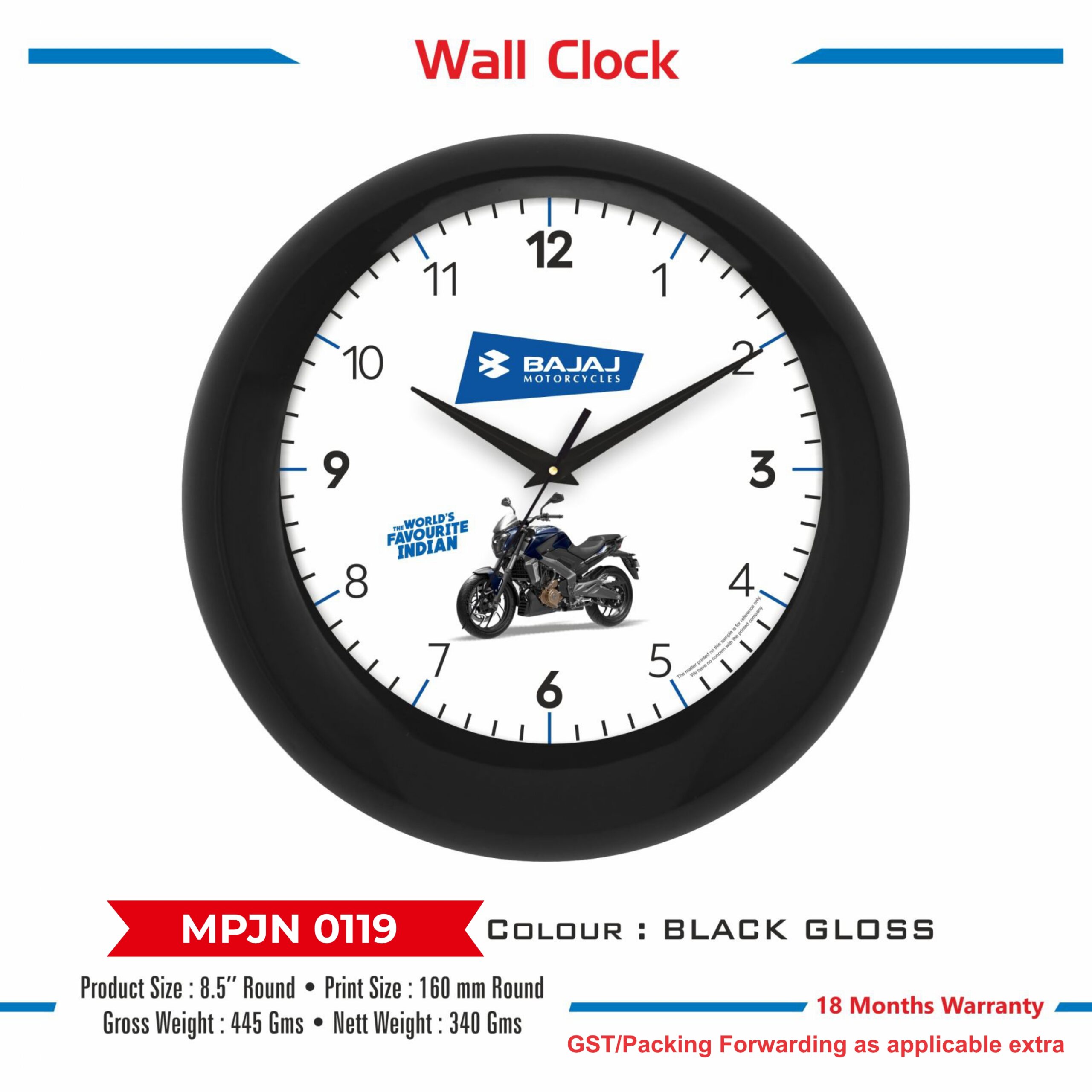 Wall Clock - Code : MPJN 0119