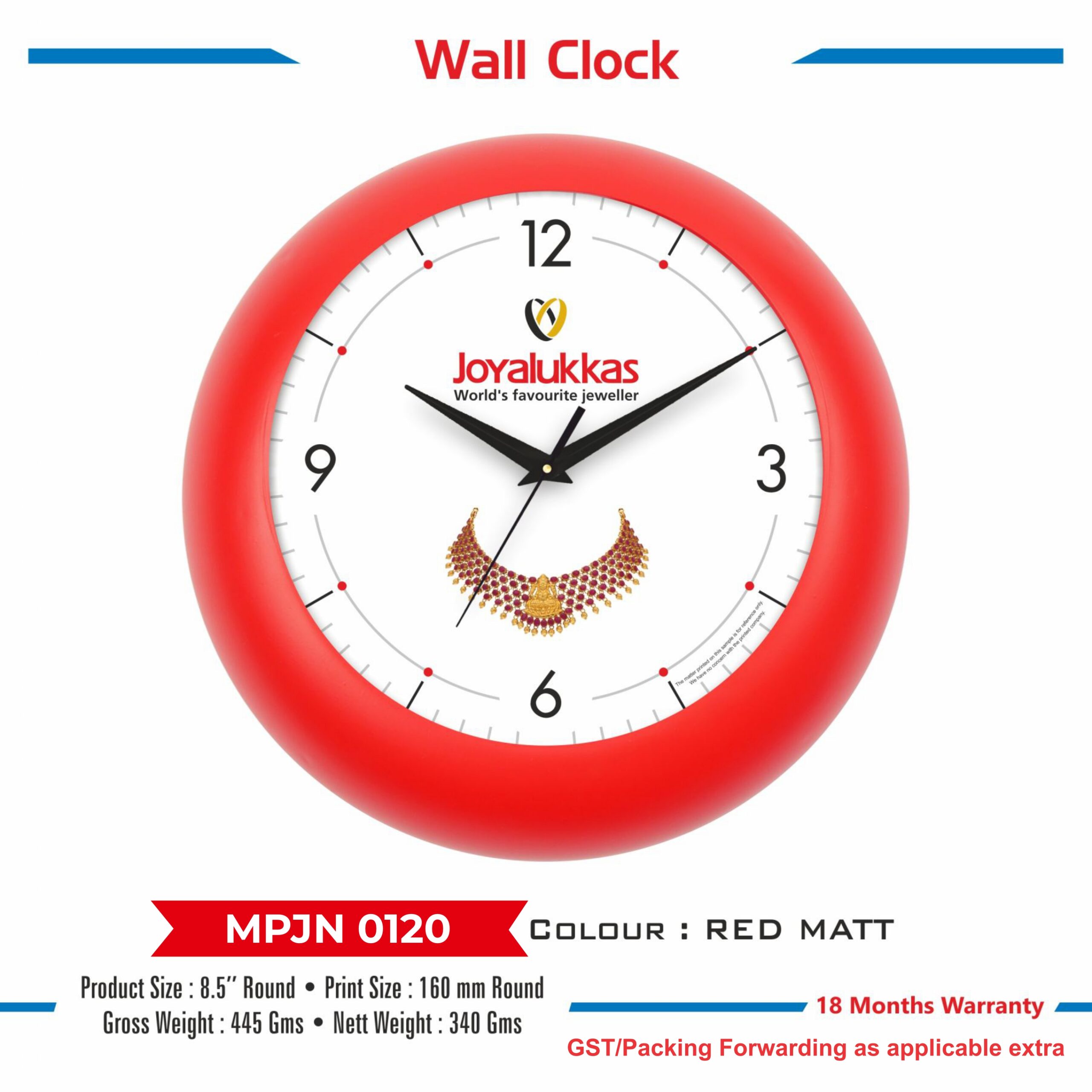 Wall Clock - Code : MPJN 0120
