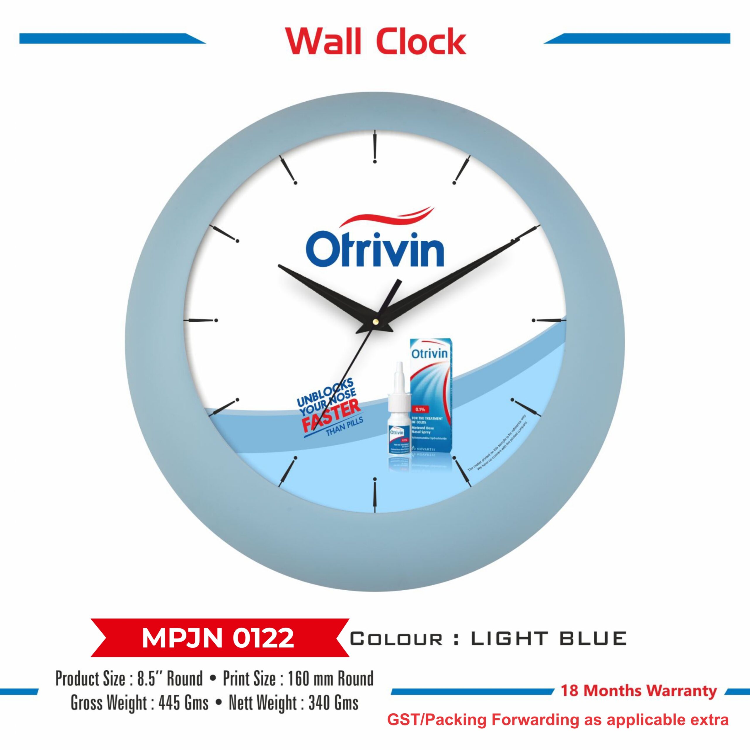 Wall Clock - Code : MPJN 0122