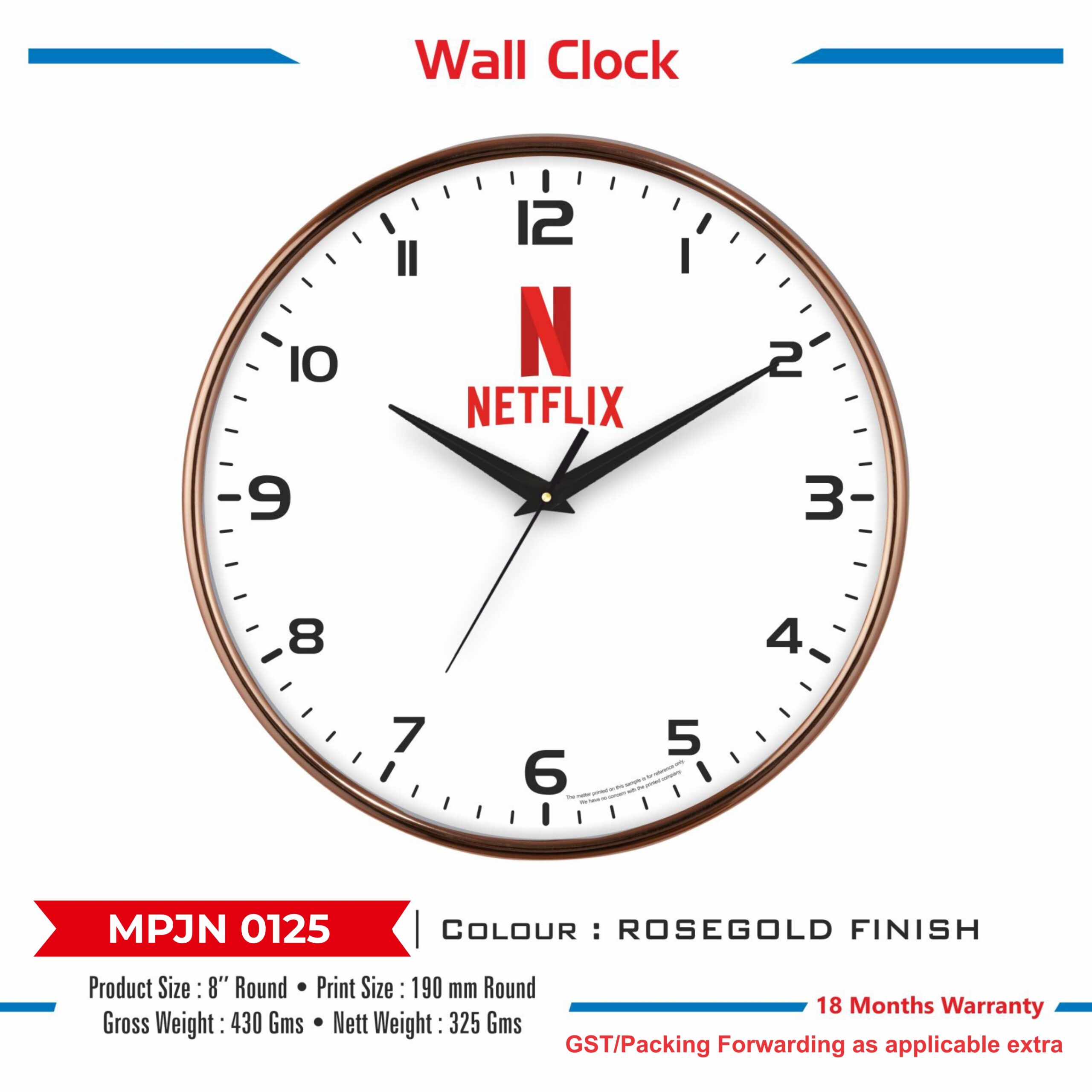 Wall Clock - Code : MPJN 0125