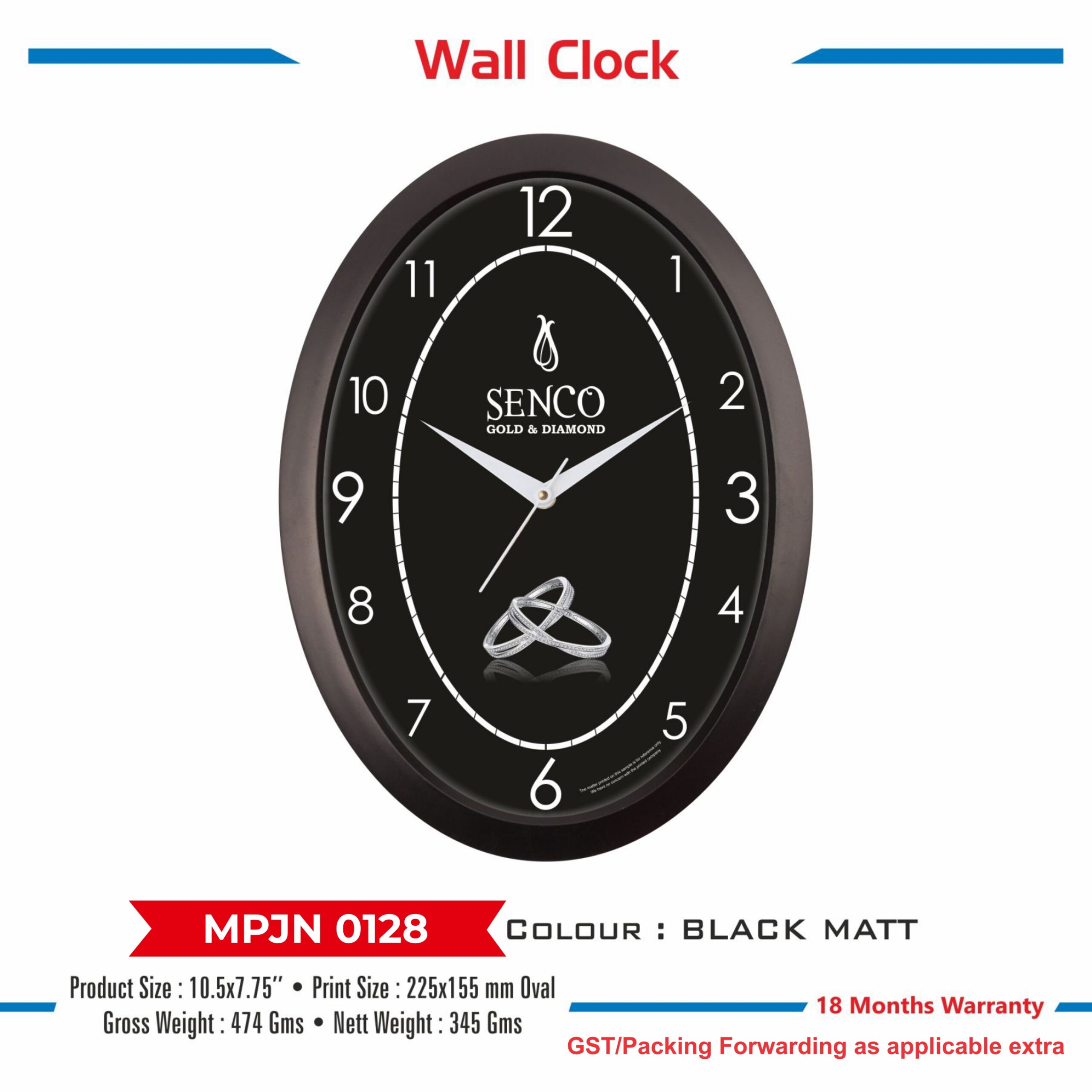 Wall Clock - Code : MPJN 0128