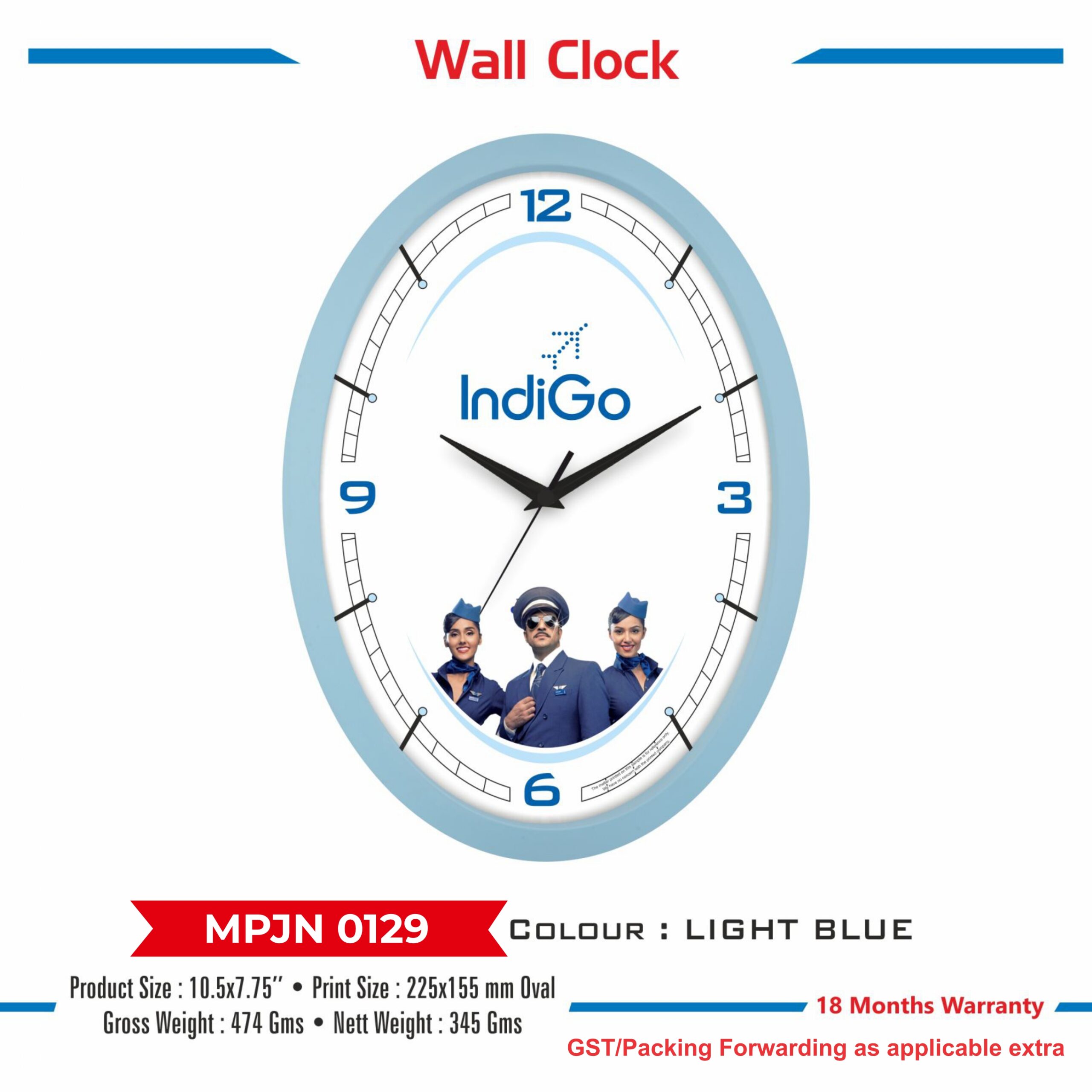 Wall Clock - Code : MPJN 0129