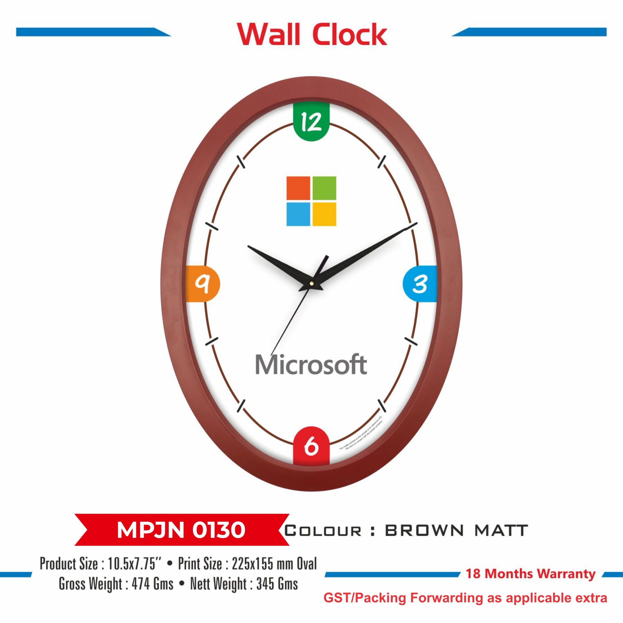 Wall Clock - Code : MPJN 0130