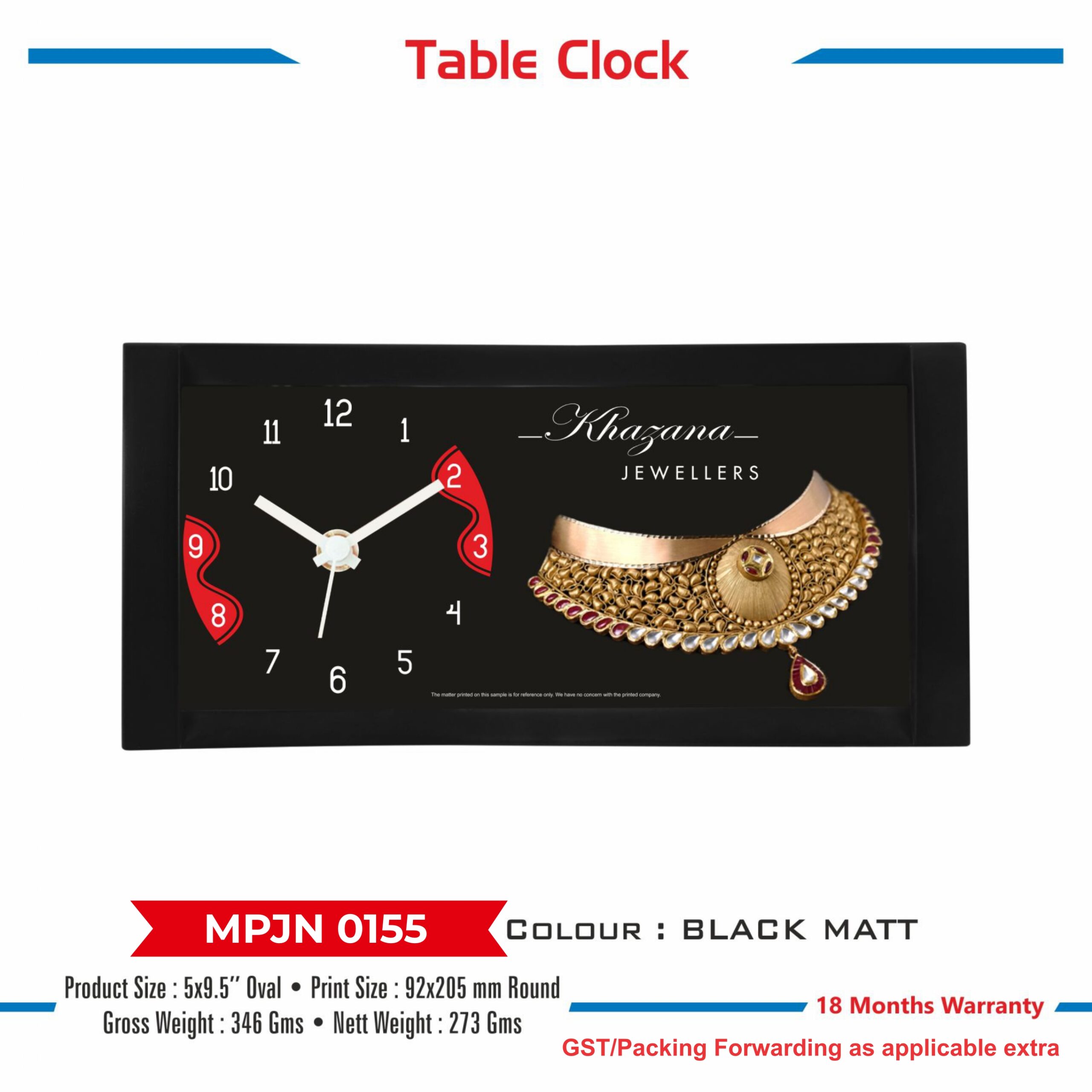 Table Clock - Code : MPJN 0155