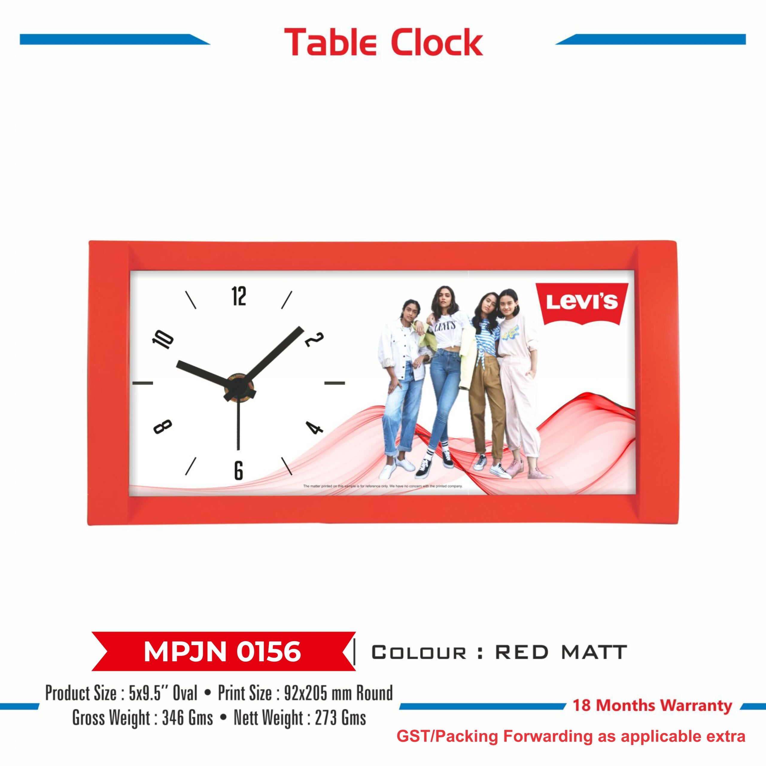 Table Clock - Code : MPJN 0156