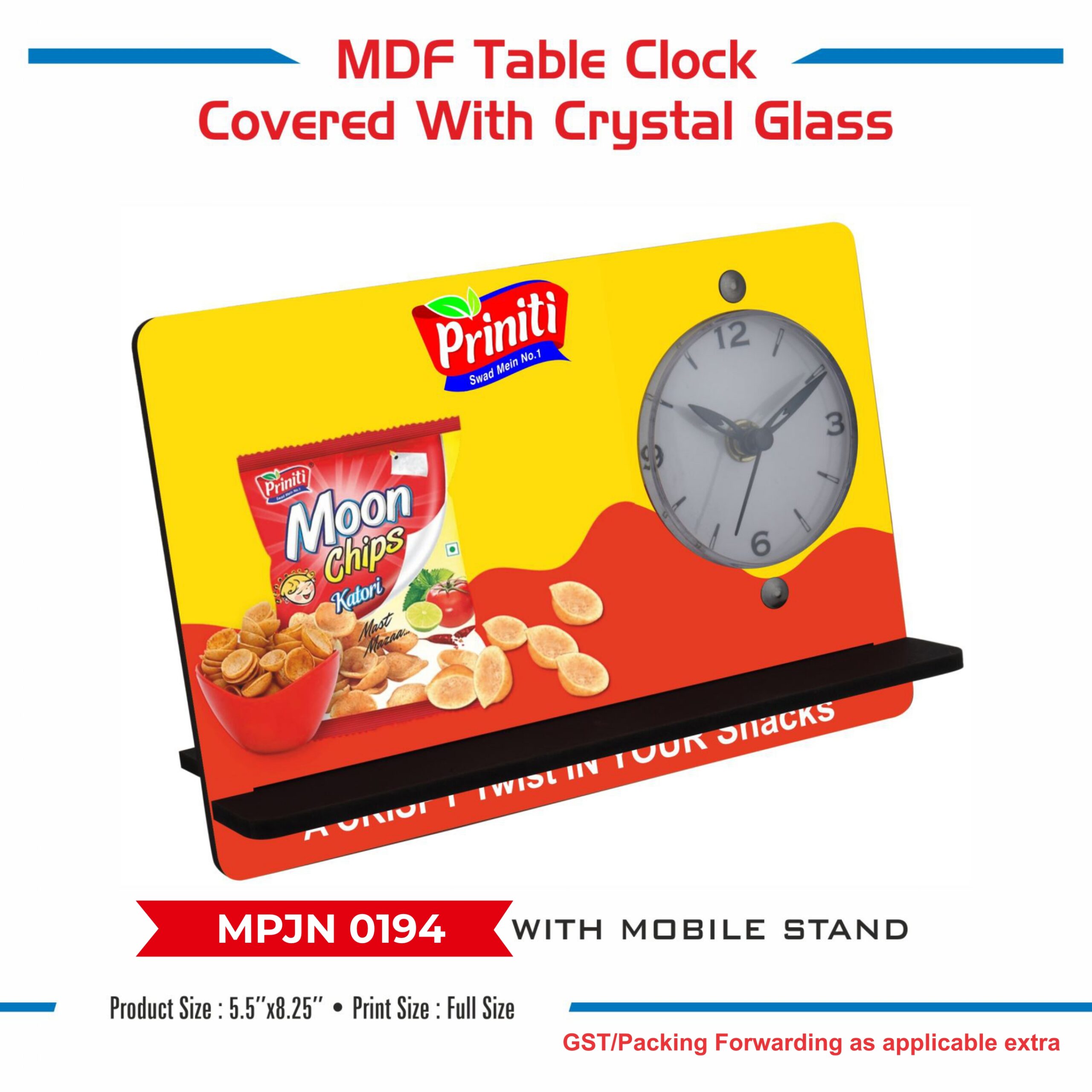 Table Clock & Mobile Stand - Code : MPJN 0194