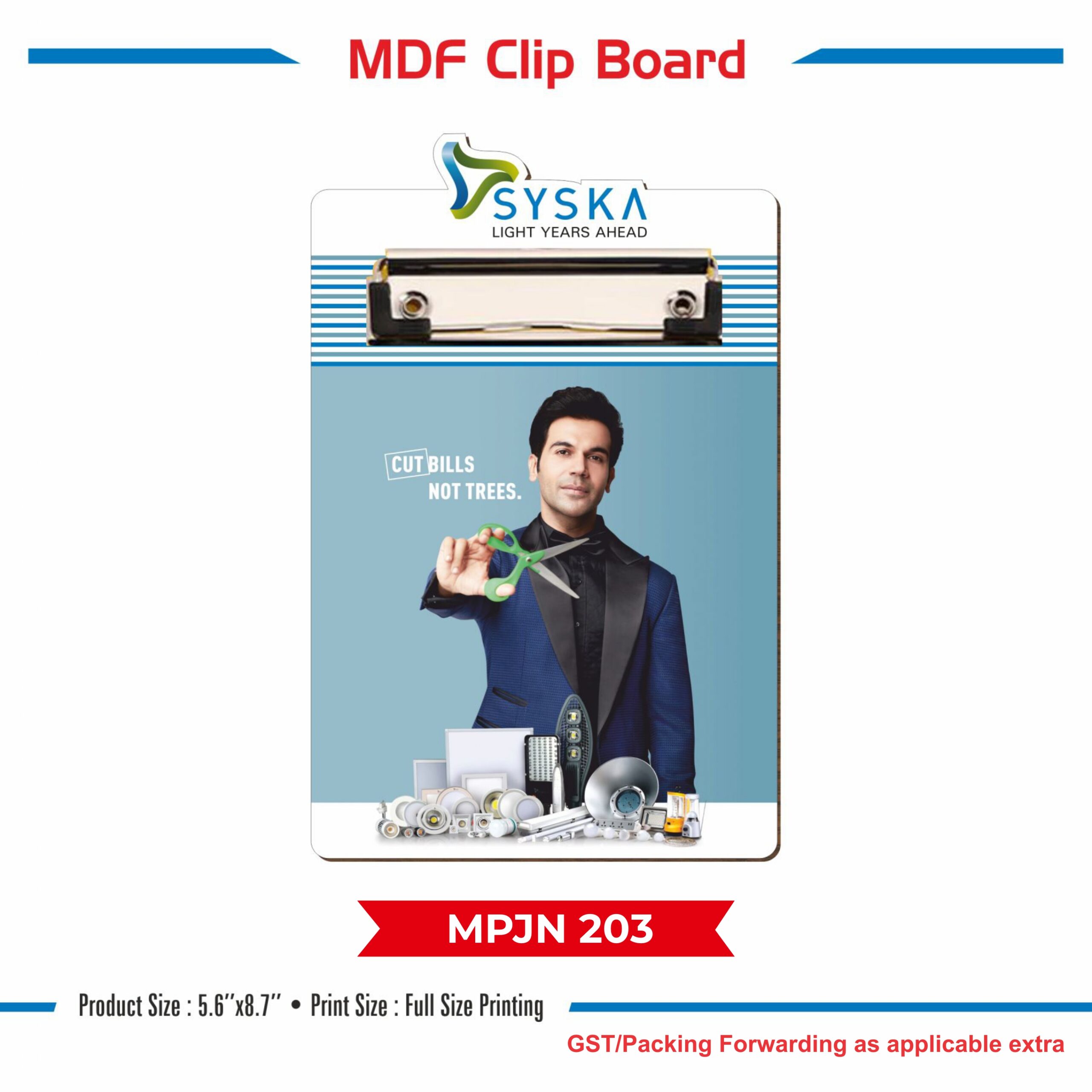 MDF Clip Board - Code : MPJN 203