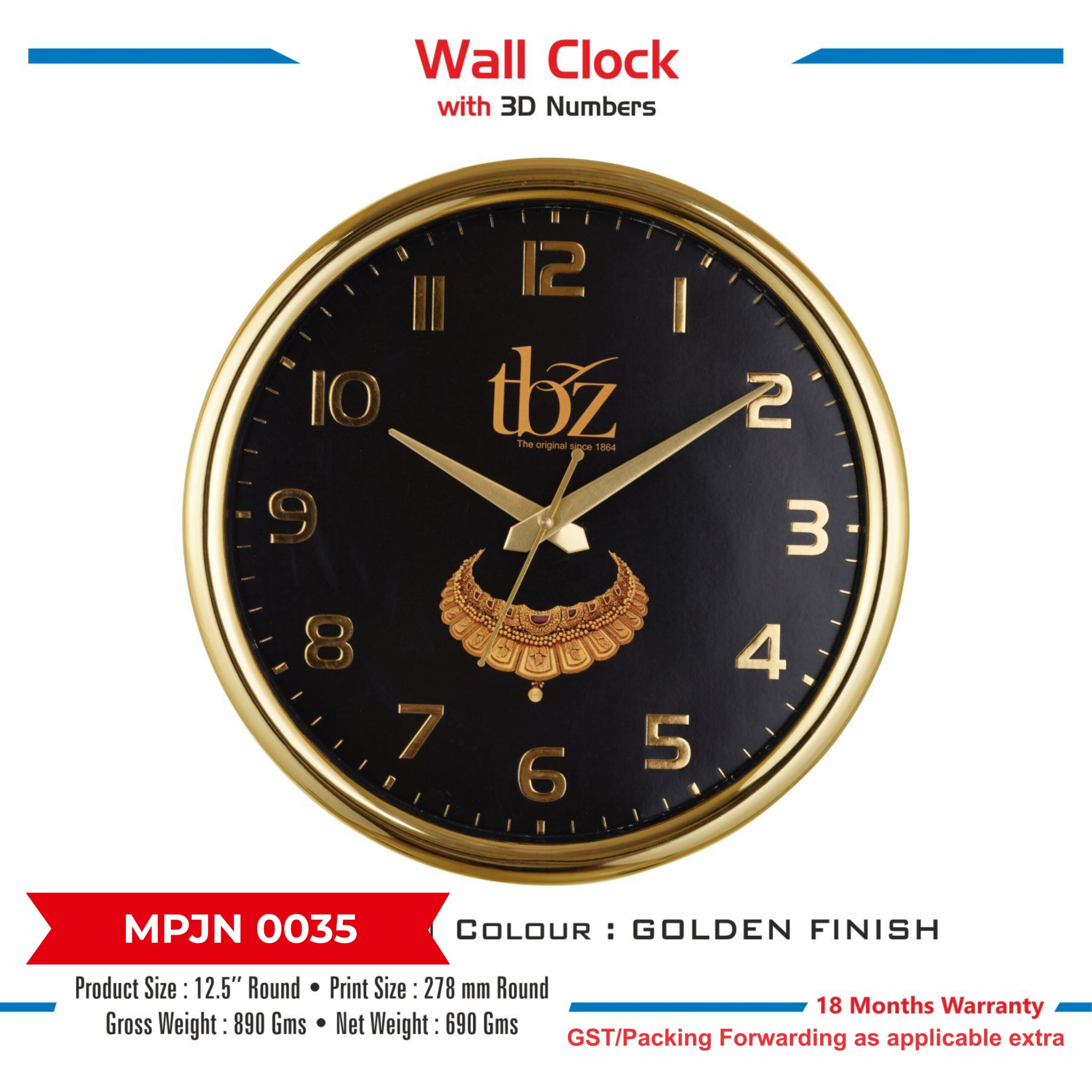 Wall Clock - Code : MPJN 0035