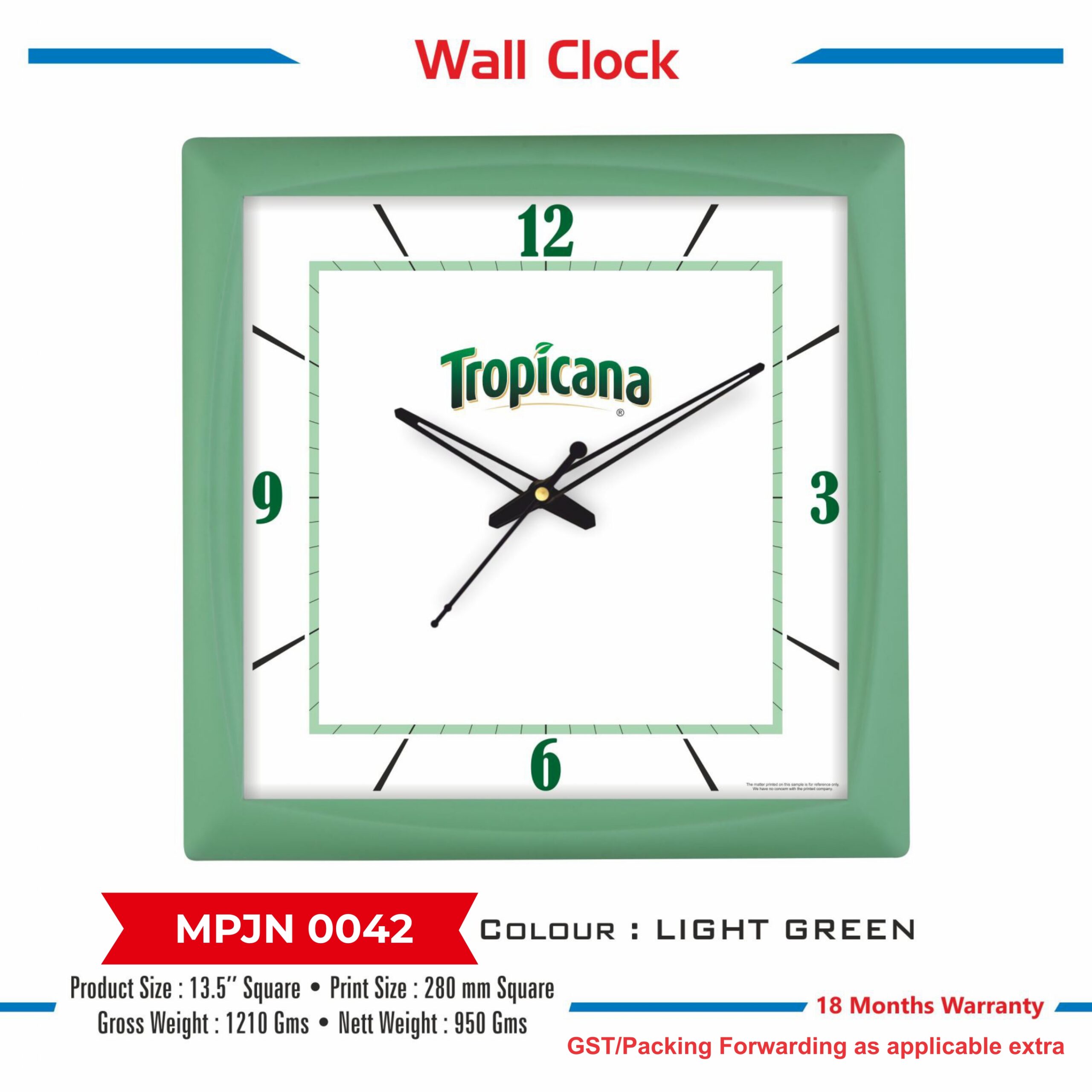 Wall Clock - Code : MPJN 0042