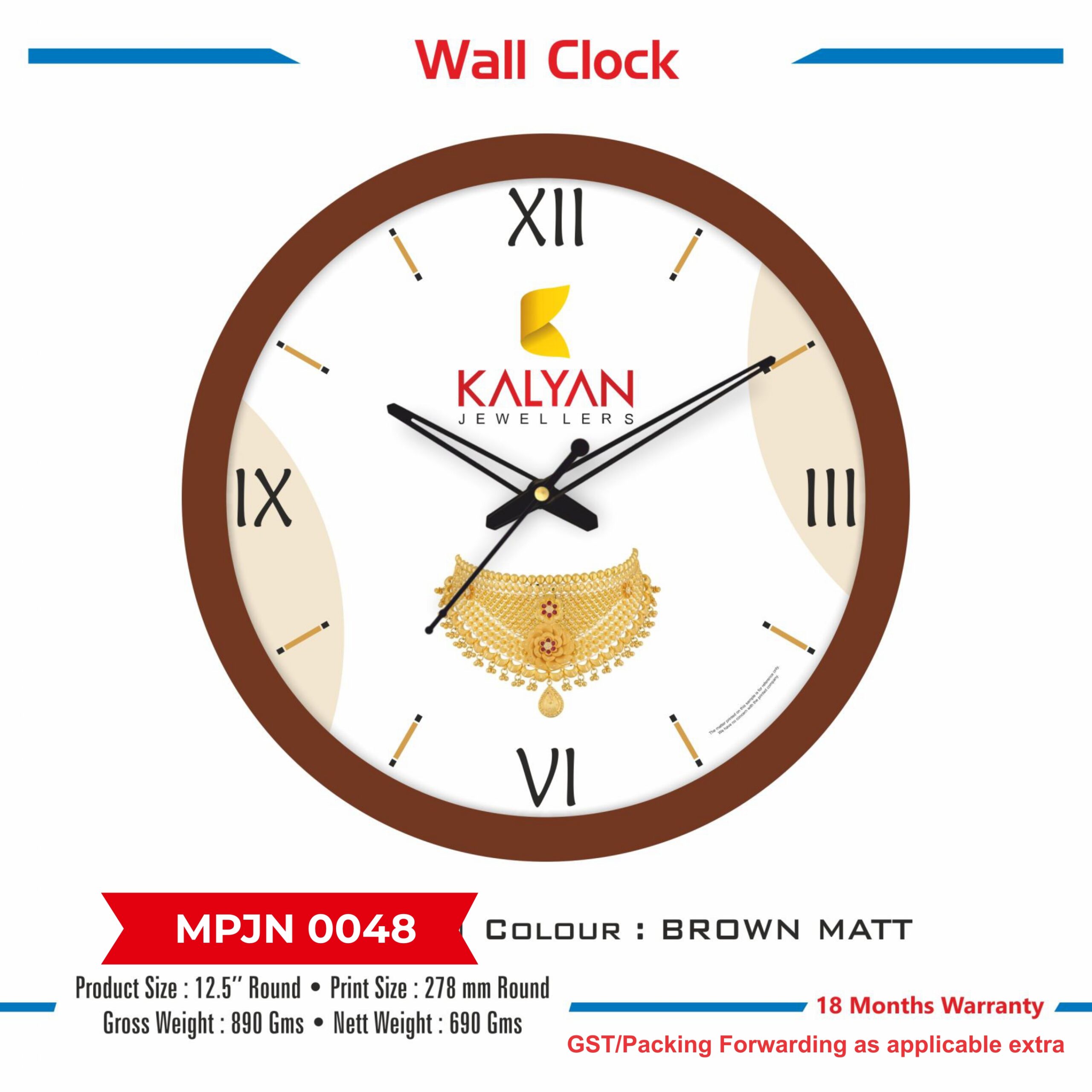 Wall Clock - Code : MPJN 0048