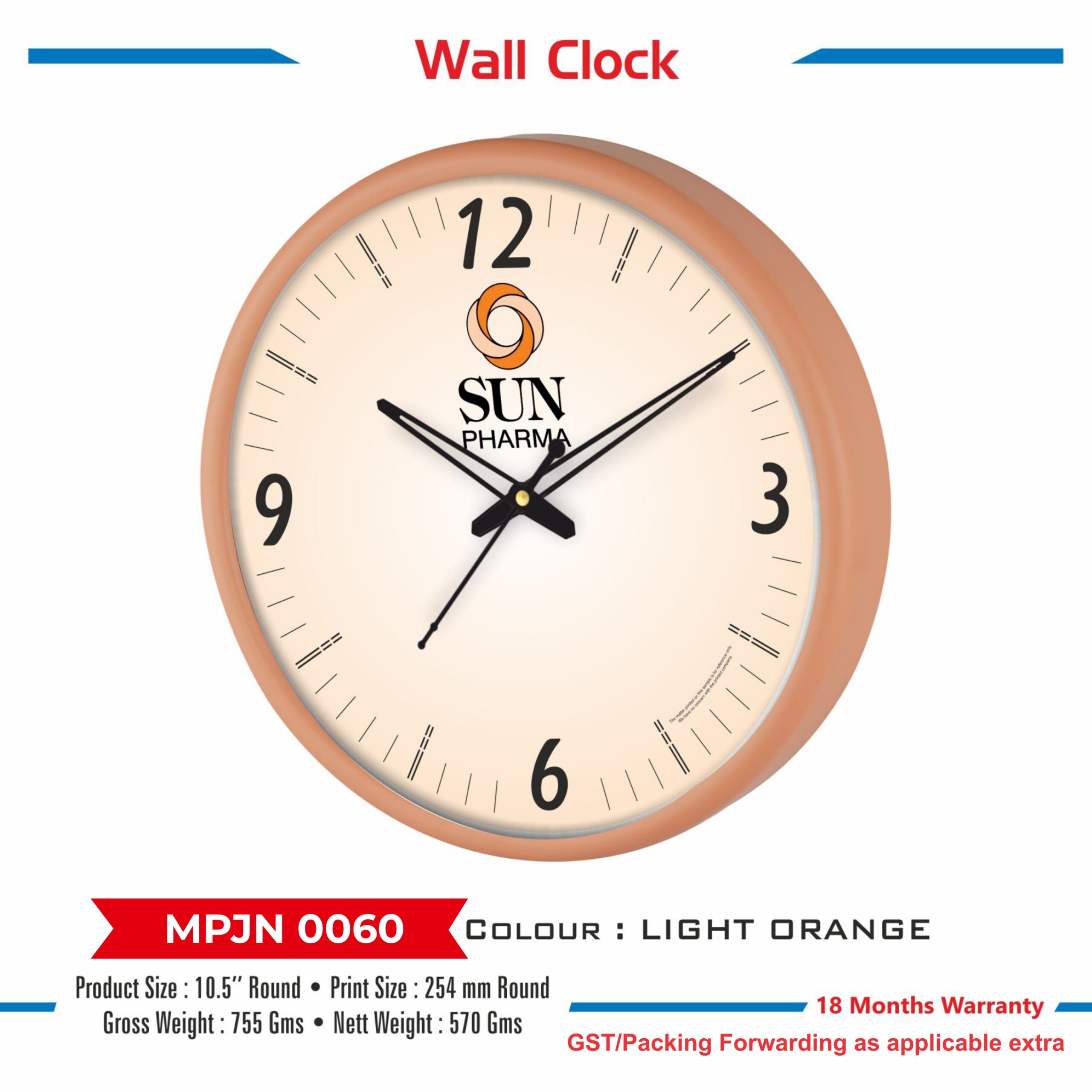 Wall Clock - Code : MPJN 0060