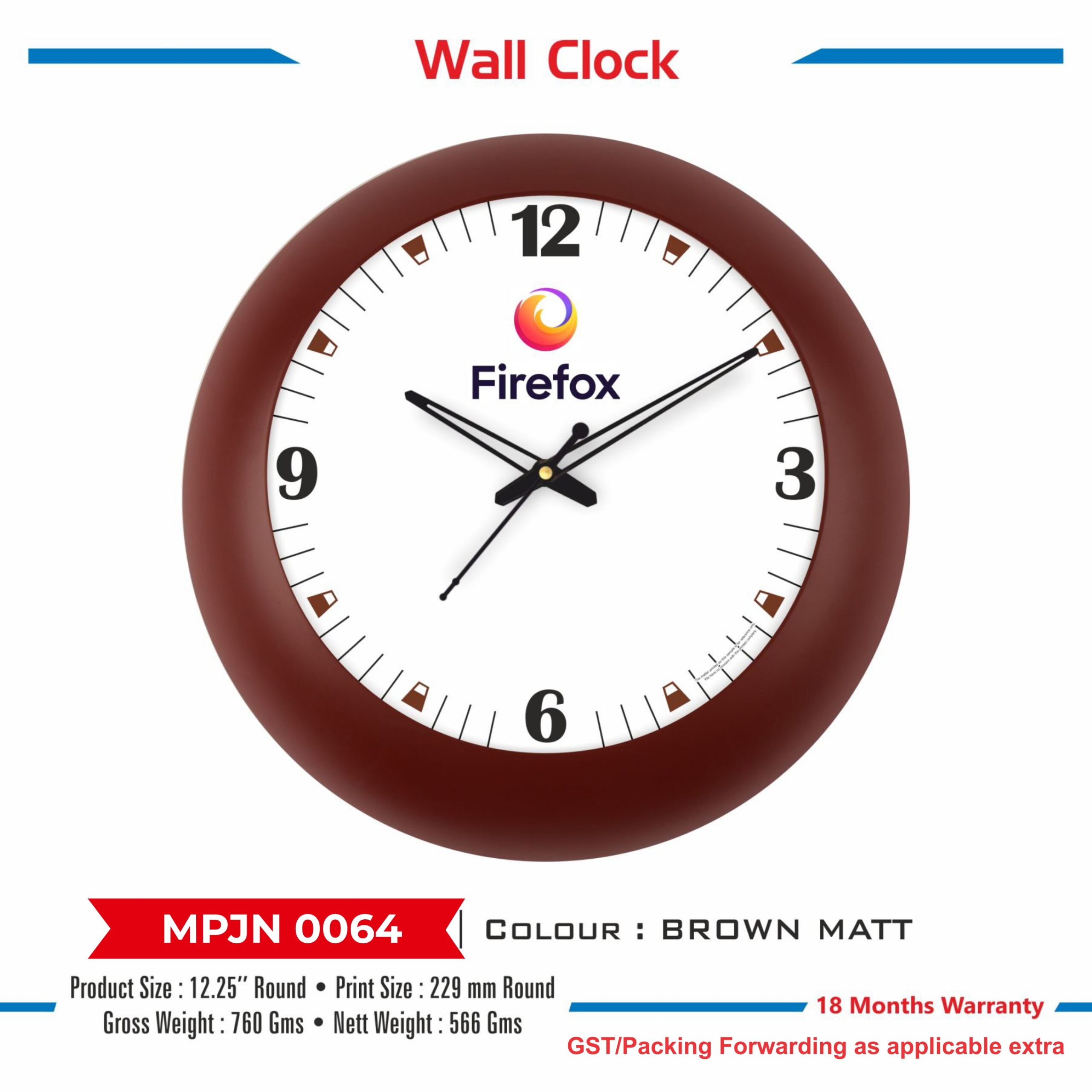 Wall Clock - Code : MPJN 0064