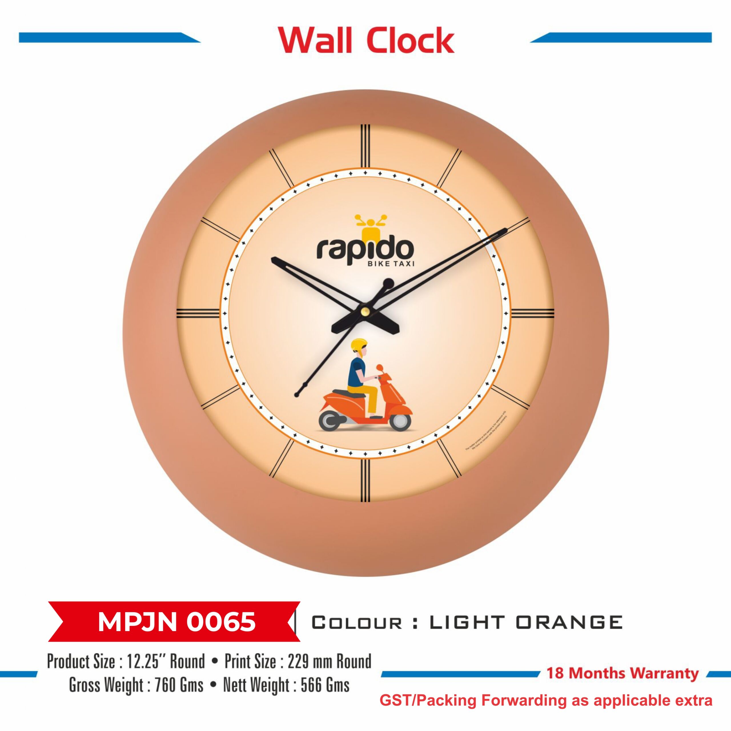 Wall Clock - Code : MPJN 0065