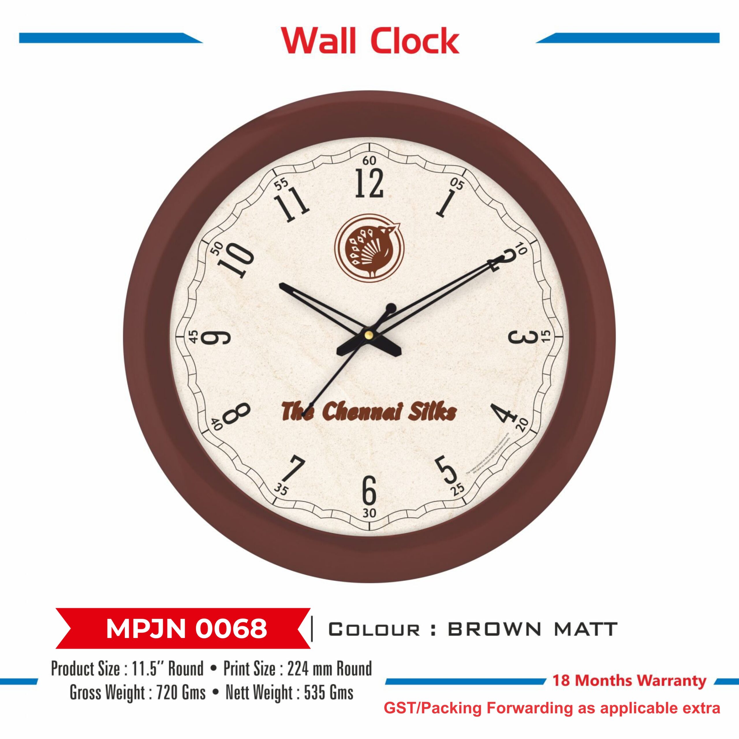 Wall Clock - Code : MPJN 0068