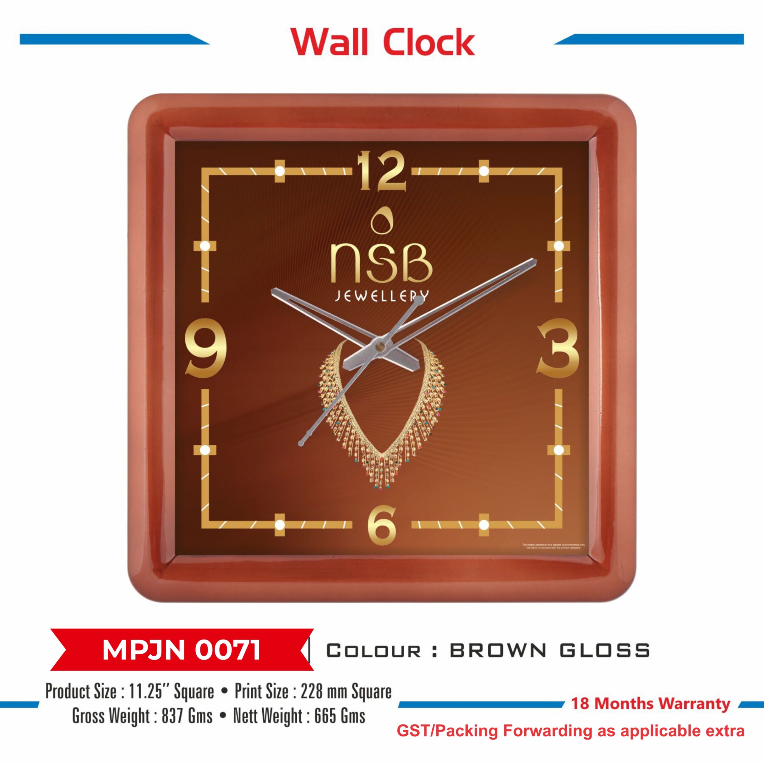 Wall Clock - Code : MPJN 0071