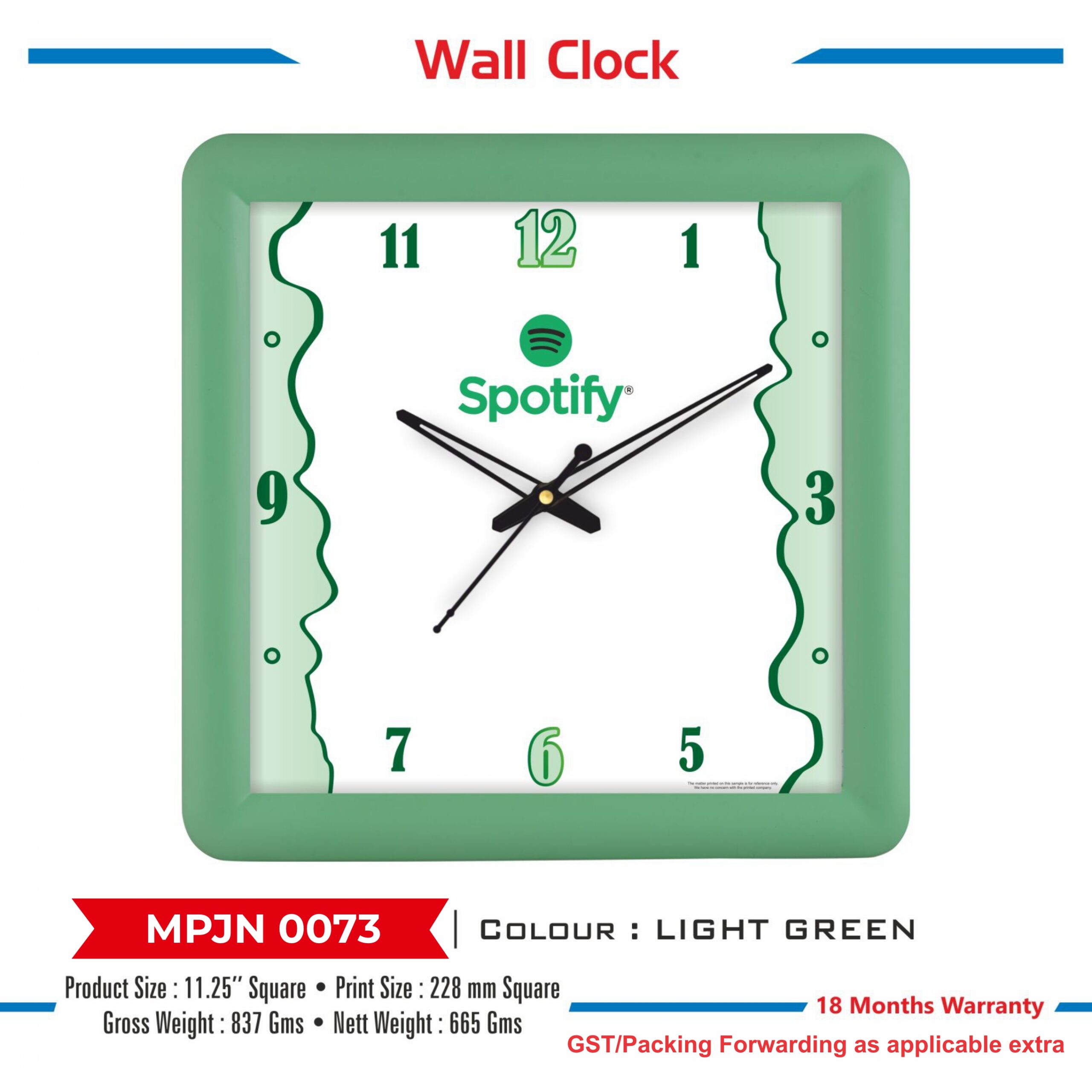 Wall Clock - Code : MPJN 0073