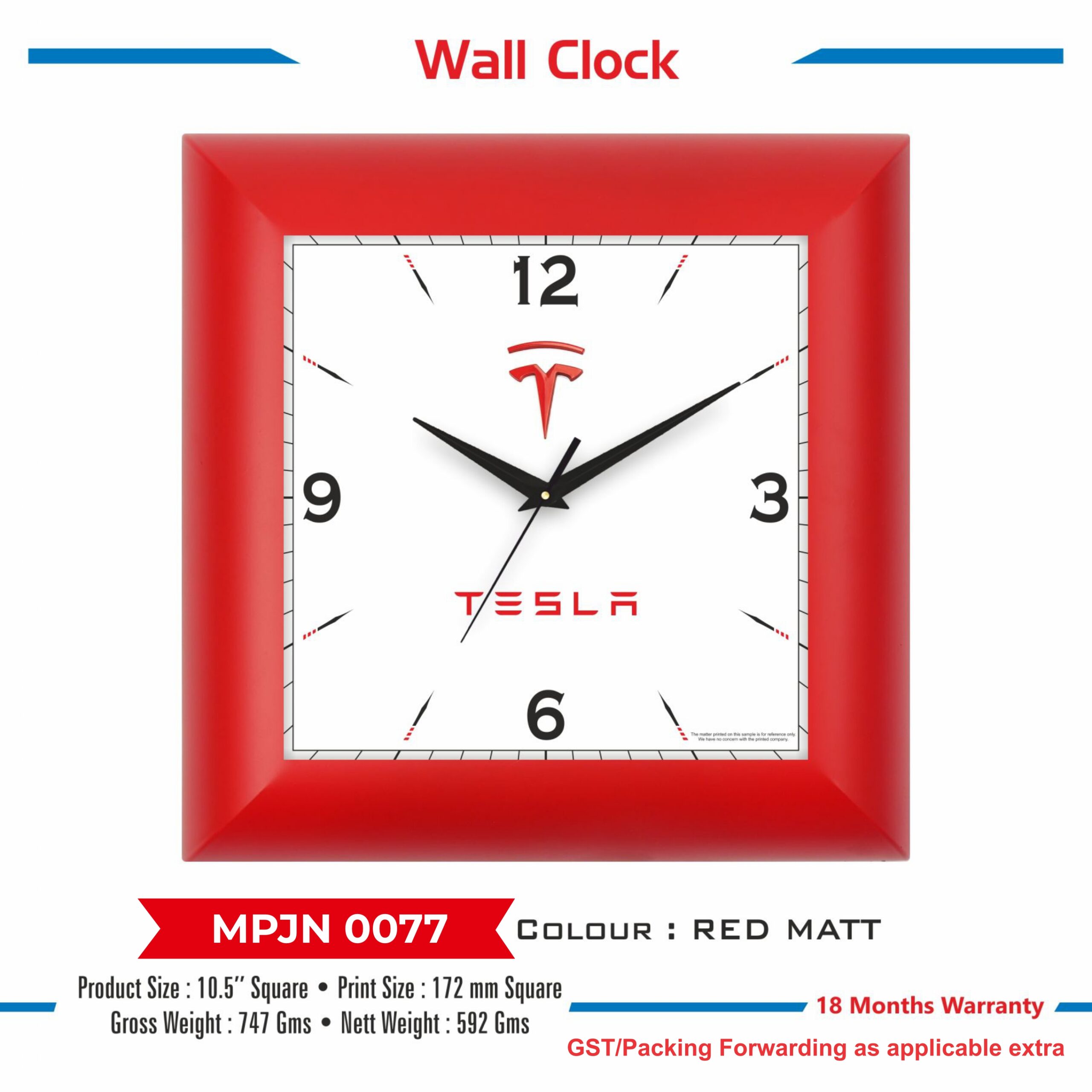 Wall Clock - Code : MPJN 0077
