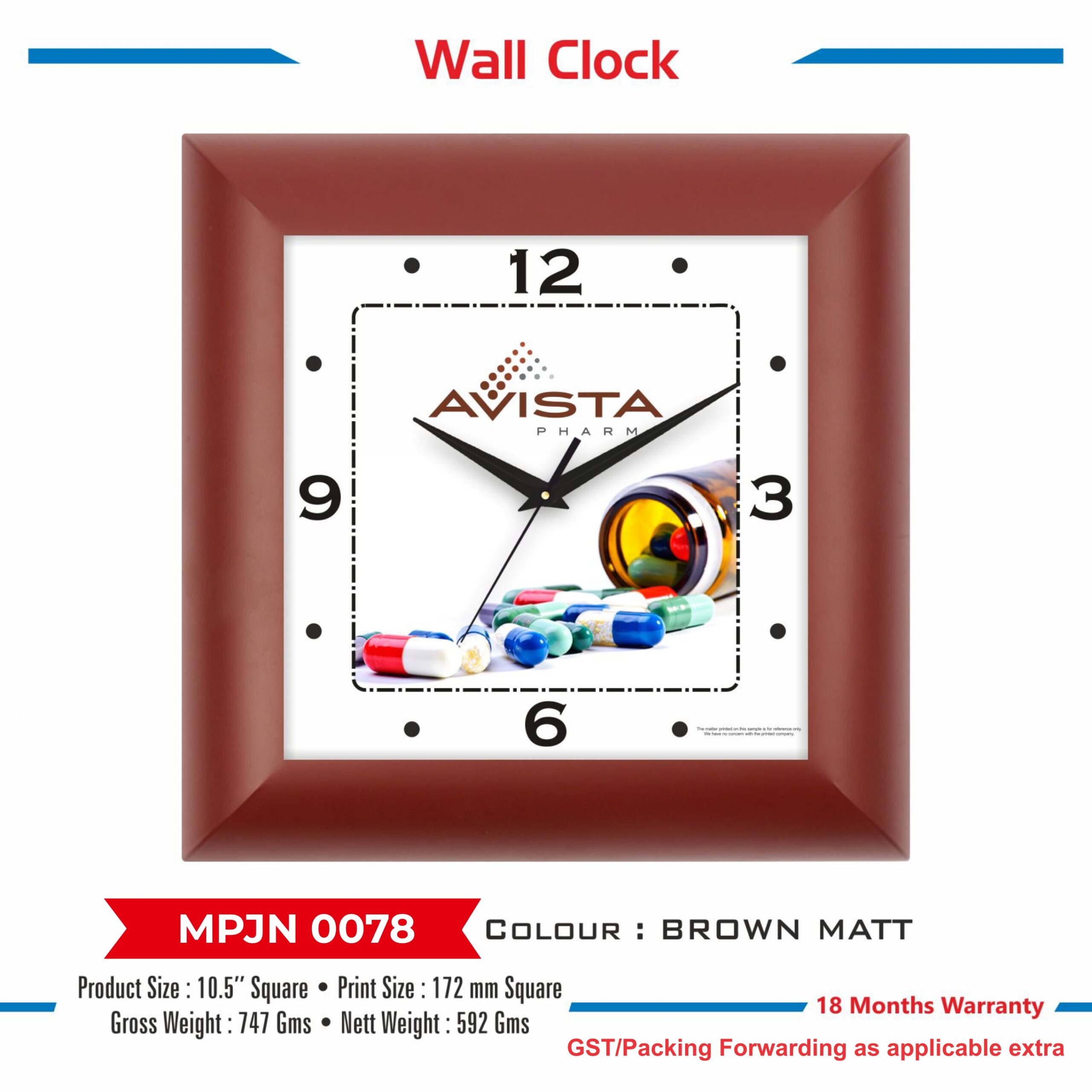 Wall Clock - Code : MPJN 0078