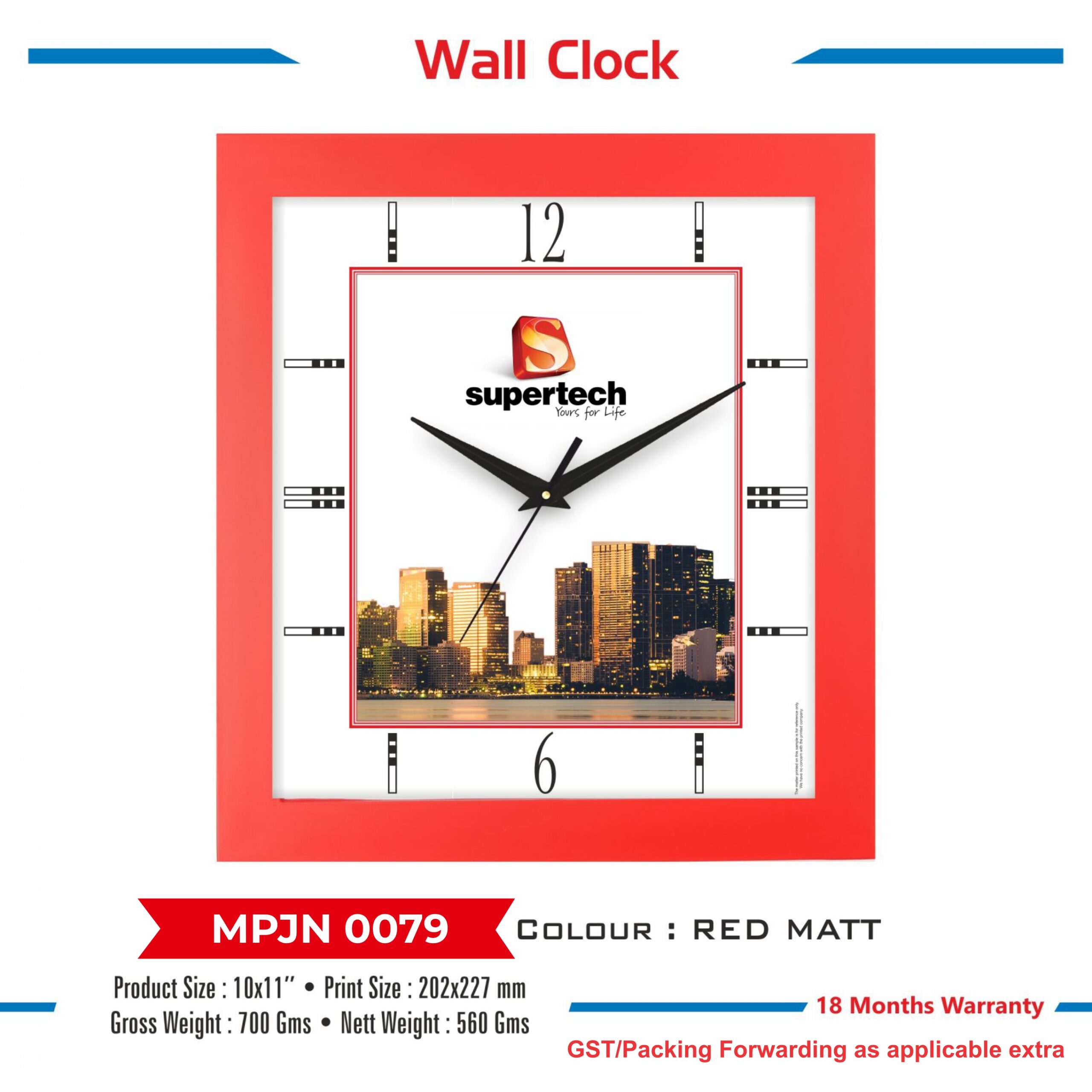 Wall Clock - Code : MPJN 0079