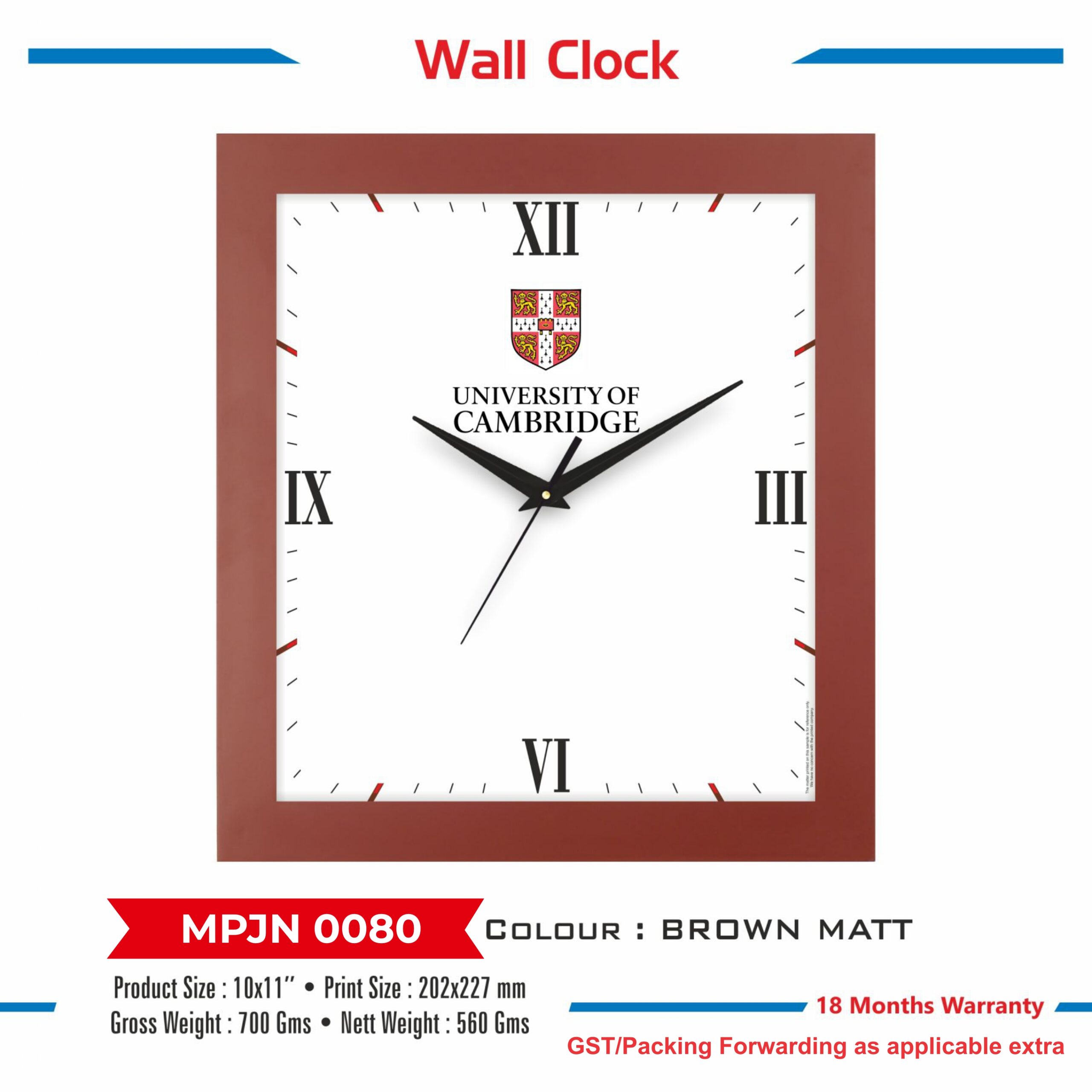 Wall Clock - Code : MPJN 0080