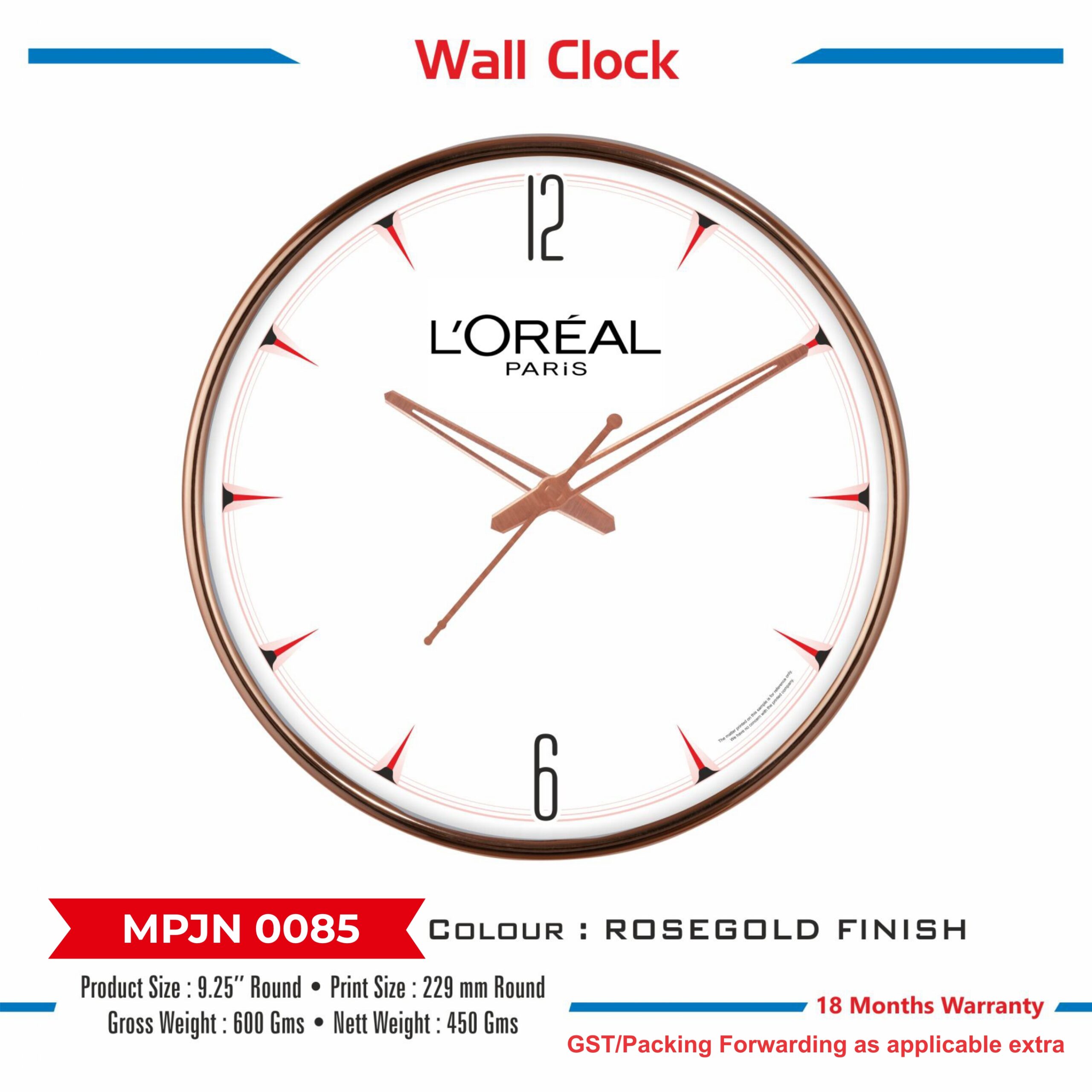 Wall Clock - Code : MPJN 0085